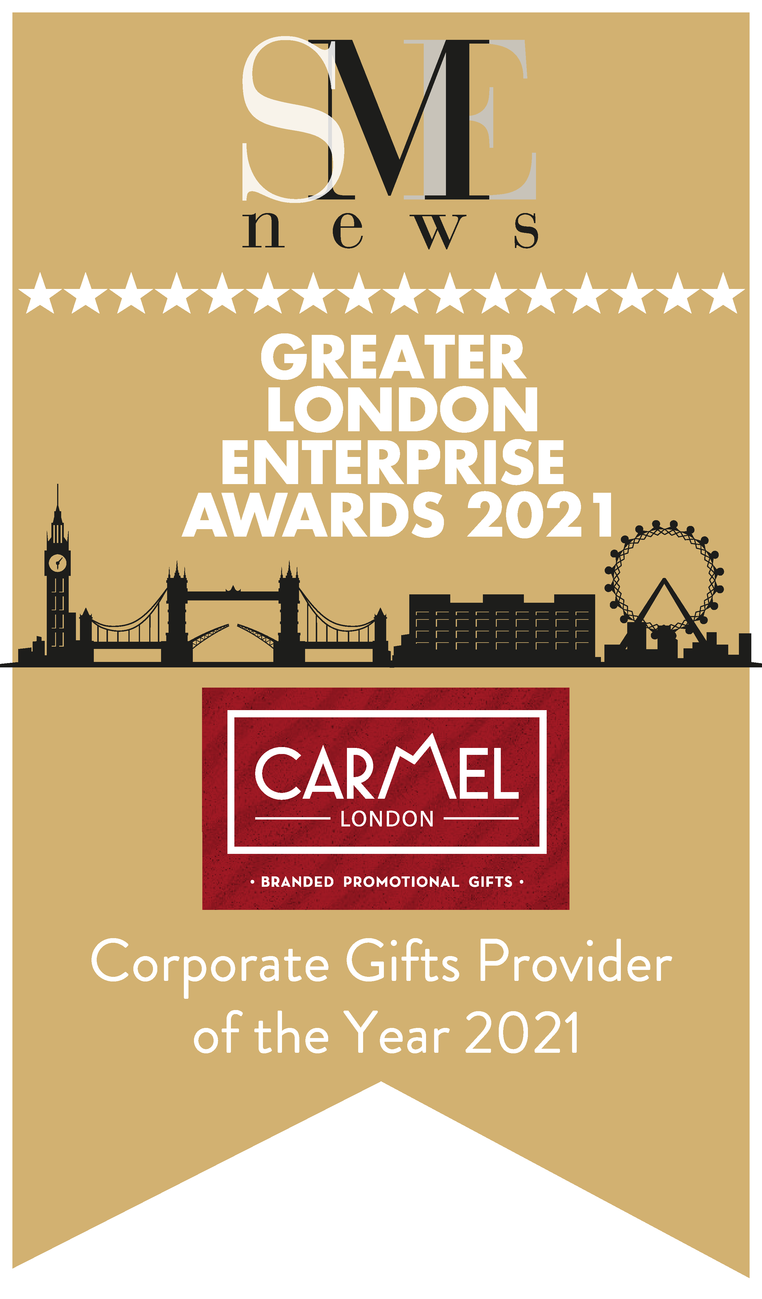 SME Greater London Enterprise Best Corporate Gift Provider Award Logo